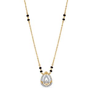 Buy 14 Karat Gold & Diamond Mangalsutra
