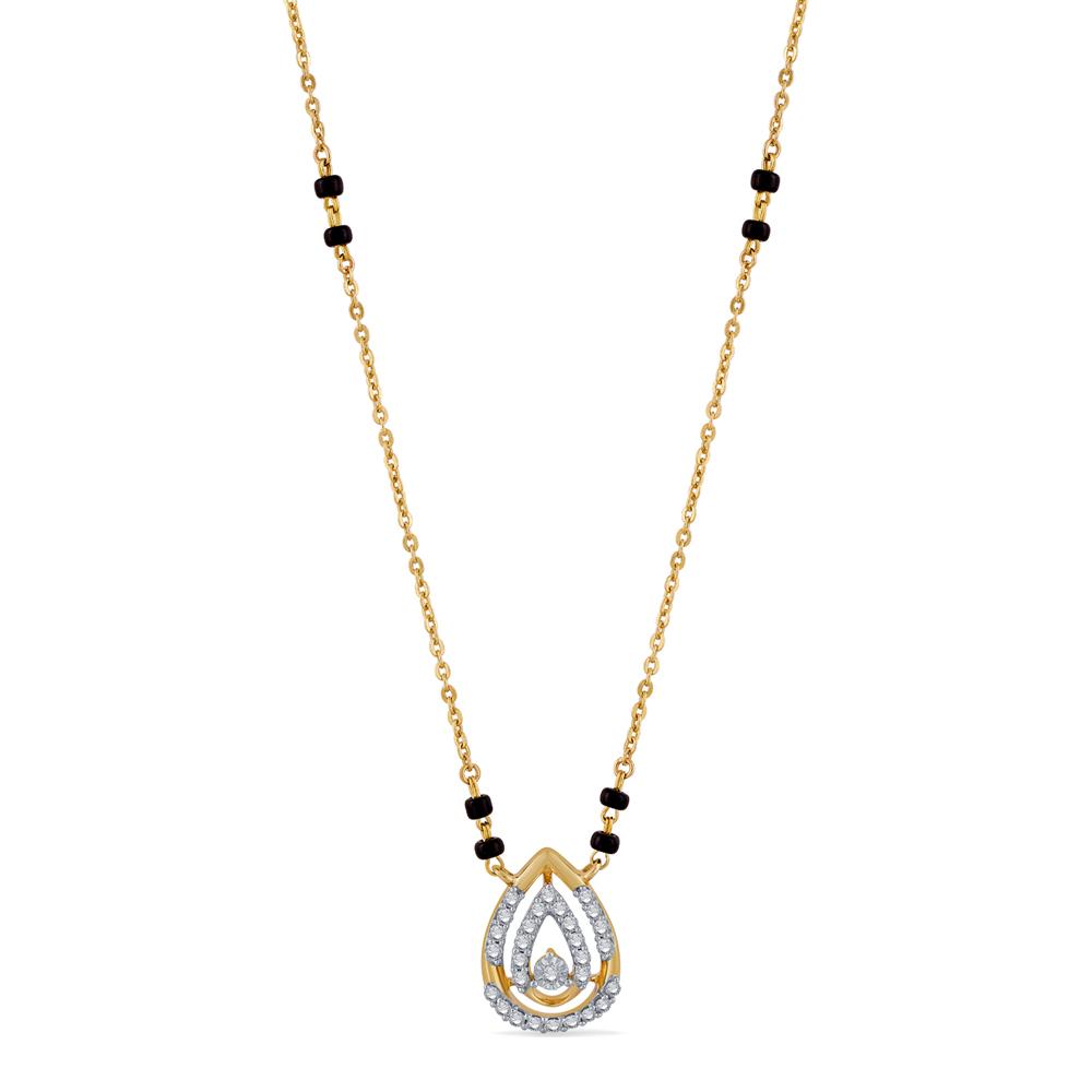 14 Kt Gold & Diamond Mangalsutra | Diamond - Reliance Jewels