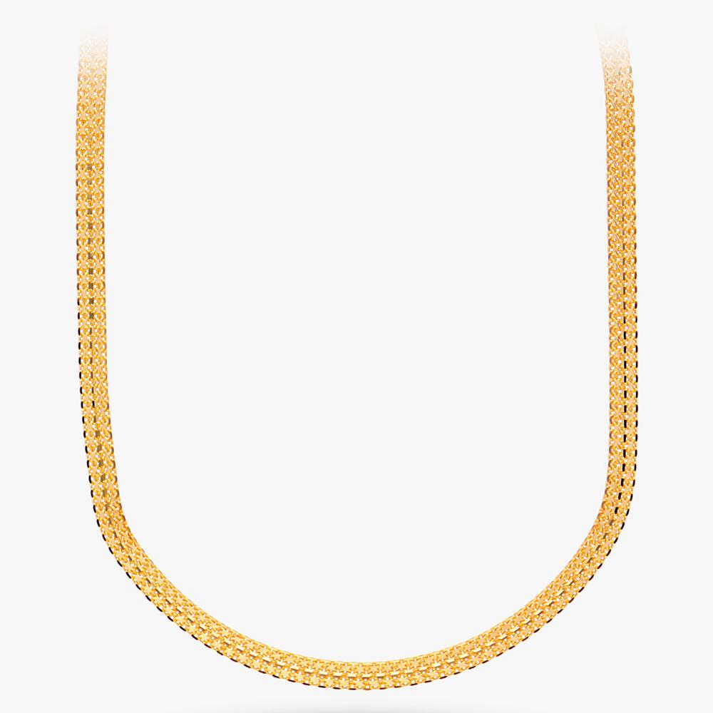 Yellow Gold Finish 22 Kt Gold Chain For Men | Gold - Reliance Jewels