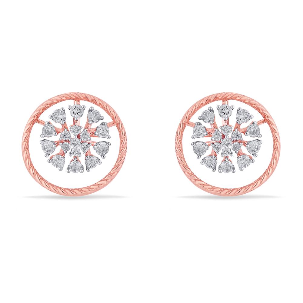 Buy 14 Karat Gold & Diamond Earrings