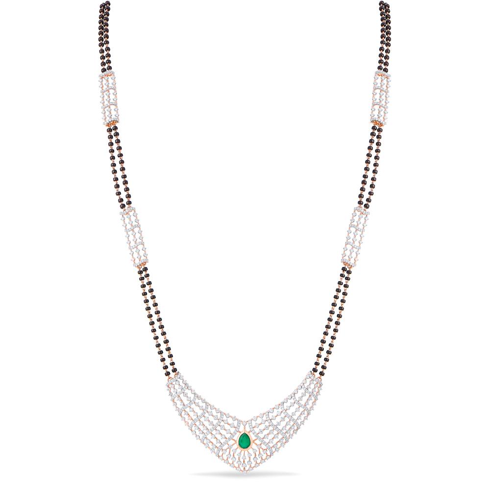 Buy 18 Karat Gold & Diamond Mangalsutra