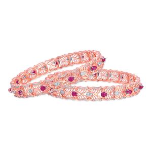 Buy 14 Karat Gold & Diamond Bangle