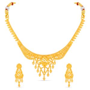 Buy 22 Karat Gold Necklace Set