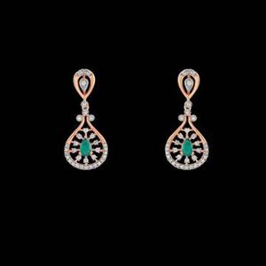 Buy 14 Karat Gold & Diamond Earrings