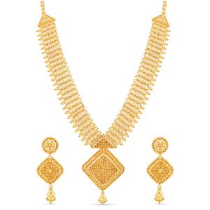 Buy 22 Karat Gold Necklace Set
