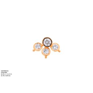 Buy 22 Karat Gold & Diamond Nose Pin