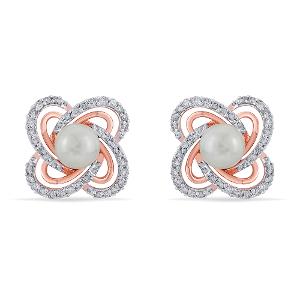 Buy 14 Karat Gold & Diamond Earrings