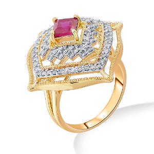 Buy 14 Karat Gold & Diamond Ring