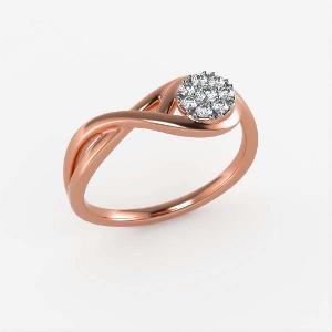 Buy 14 Karat Gold & Diamond Ring