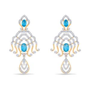 Buy 18 Karat Gold & Diamond Earrings