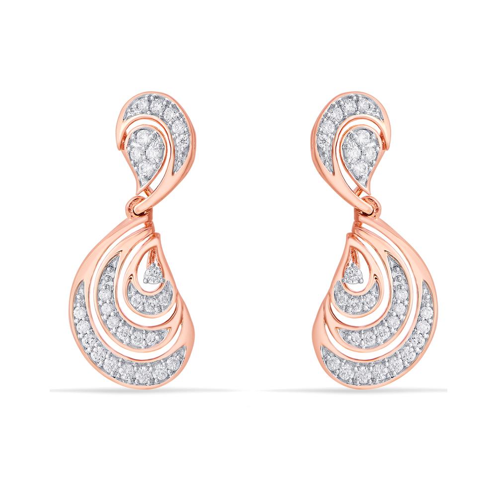 Buy 18 Karat Gold & Diamond Earrings