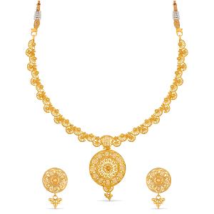 Buy 22 Karat Gold Necklace Set