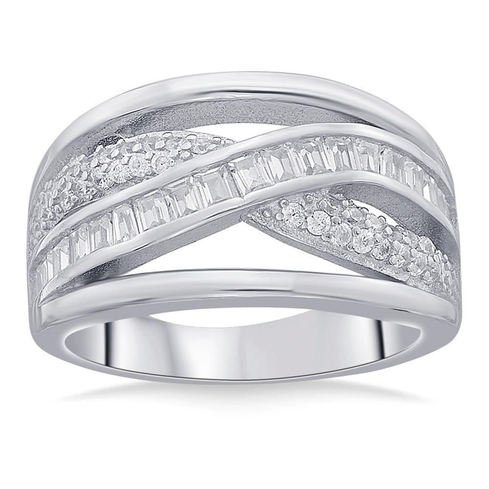 Buy Interwoven Sparkle silver Ring