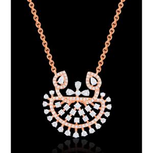 Buy 18 Karat Gold & Diamond Pendant Set