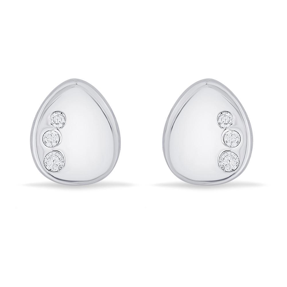 Buy Sleek Silver Teardrop Silver Earrings