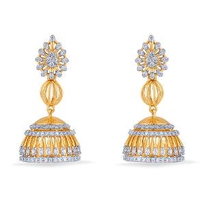 Buy 18 Karat Gold & Diamond Earrings