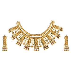 Buy 22 Karat Gold Necklace Set