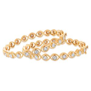 Buy 18 Karat Gold & Diamond Bangle