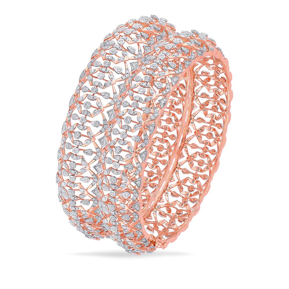 Buy 18 Karat Gold & Diamond Bangles