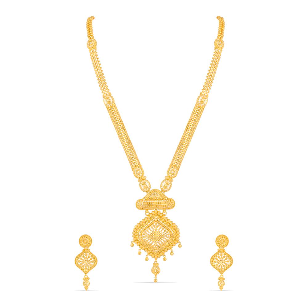 Buy 22 Karat Gold Necklace Set