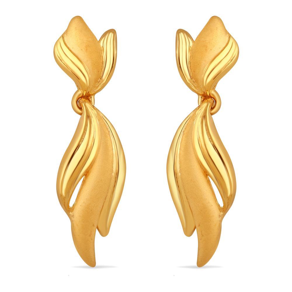 Buy 22 Karat Gold Petal Drop Earrings