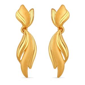 Buy 22 Karat Gold Petal Drop Earrings