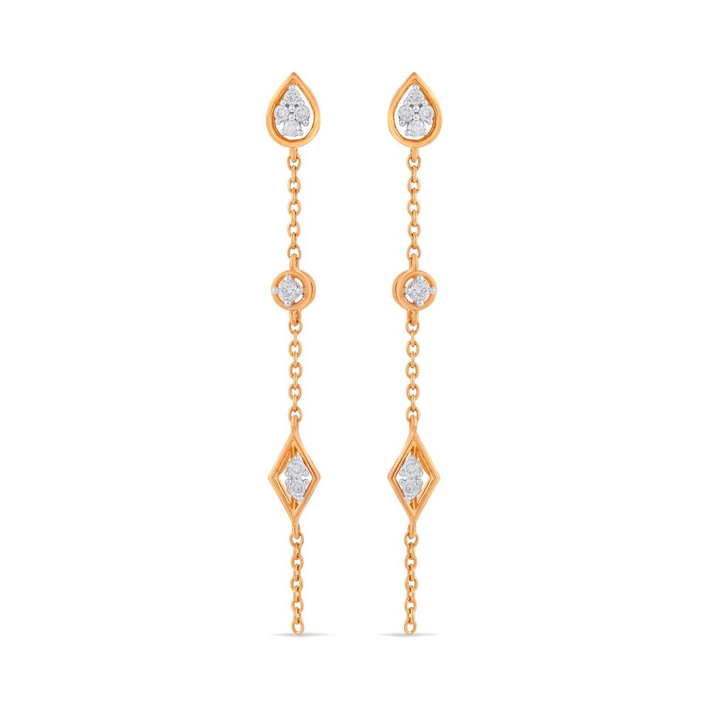 Buy 14 Karat Gold & Diamond Earrings