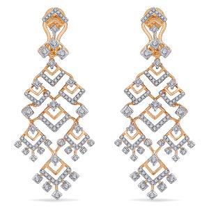 Buy 14 Karat Gold & Diamond Earrings