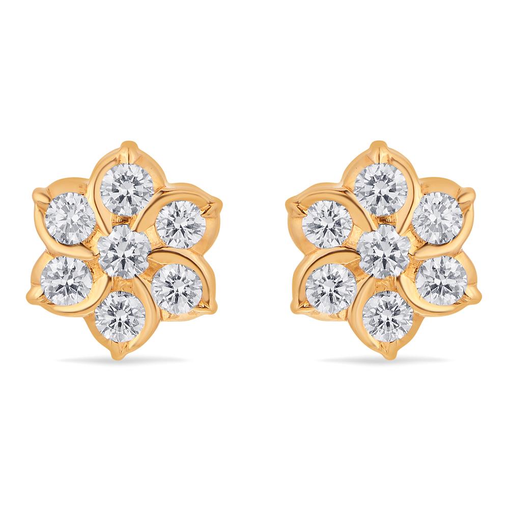 Buy 22 Karat Gold & Diamond Earrings