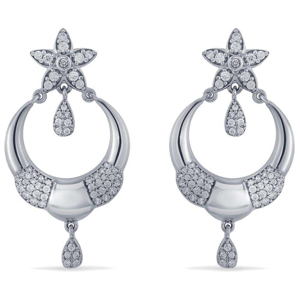 Buy Celestial Bloom Silver Earrings