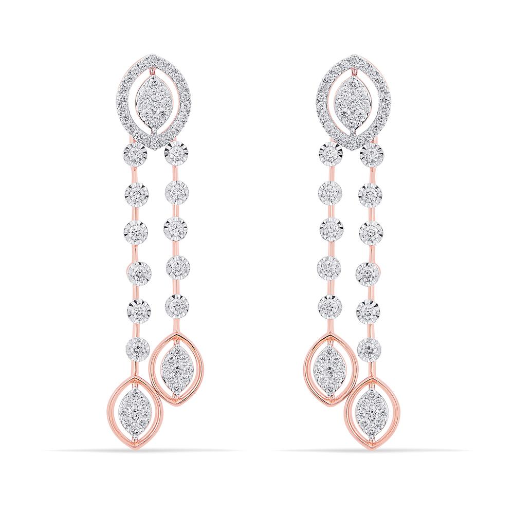 Buy 14 Karat Gold & Diamond Earrings