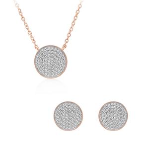 Buy 18 Karat Gold & Diamond Pendant Set