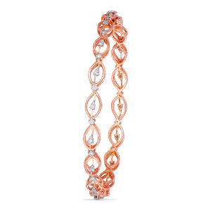 Buy 18 Karat Gold & Diamond Bangle