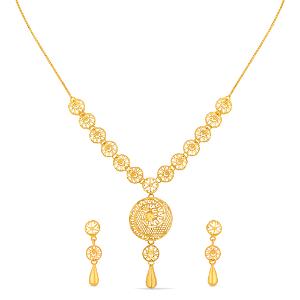 Buy 22 Karat Gold Necklace Set