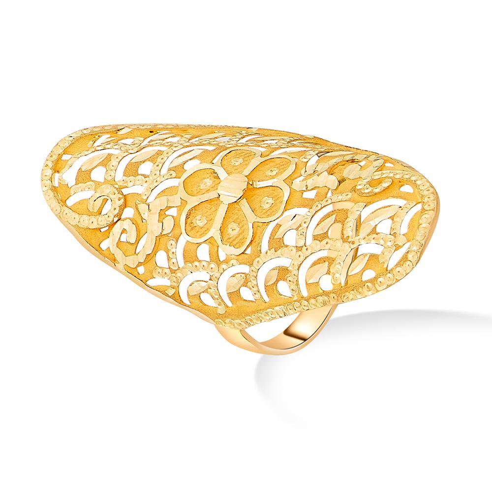 Buy Lace Design Gold Ring