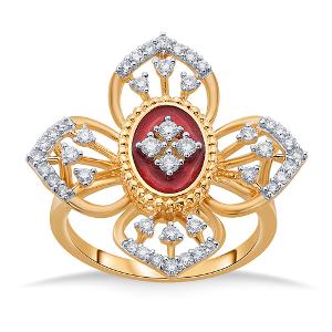 Buy 14 Karat Gold & Diamond Ring
