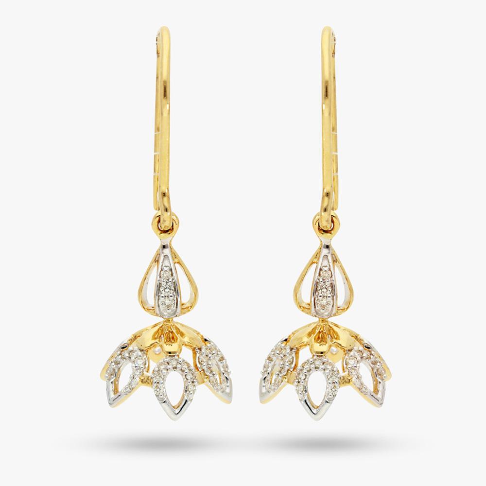 Buy 14 Kt Gold & Diamond Earrings