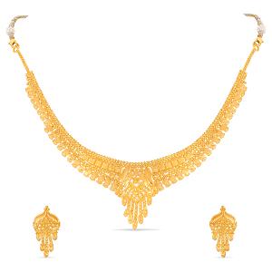 Buy 22 Karat Gold Necklace Set
