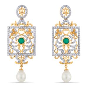 Buy 14 Karat Gold & Diamond Earrings