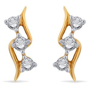 Buy 14 Karat Gold & Diamond Earrings