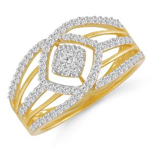 Buy 14 Karat Gold & Diamond Ring