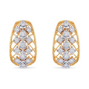 Buy 14 Karat Gold & Diamond Earrings