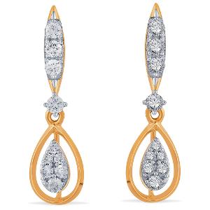 Buy 14 Karat Gold & Diamond Earrings
