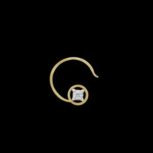 Buy 14 Karat Gold & Diamond Nose Pin