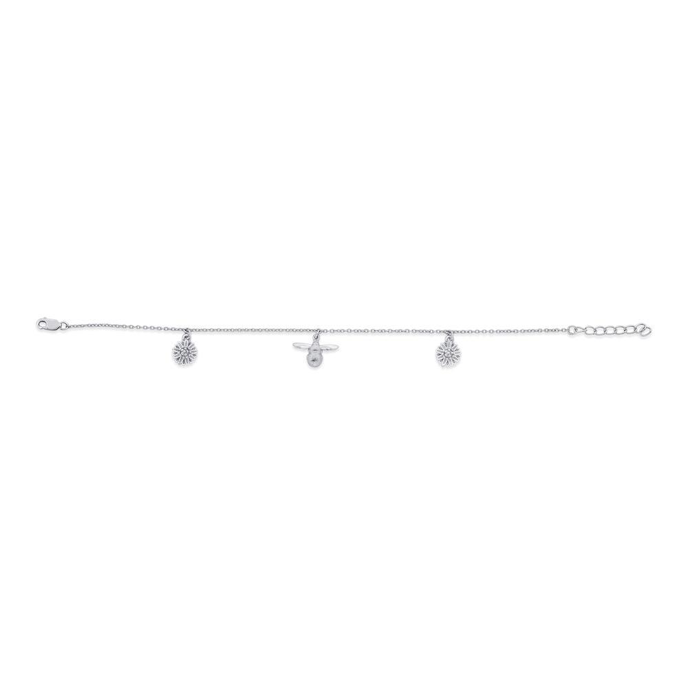 Buy Buzzing Bee Charm Silver Bracelet