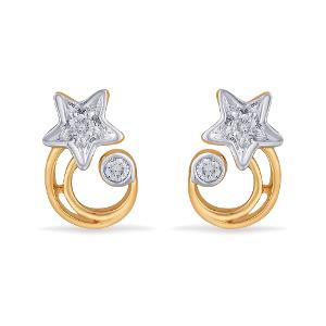 Buy 14 Karat Gold & Diamond Earrings