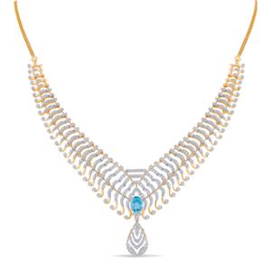 Buy 18 Karat Gold & Diamond Necklace
