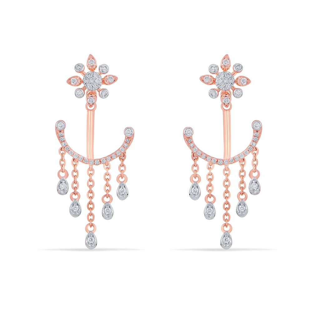 Buy 18 Karat Gold & Diamond Earrings