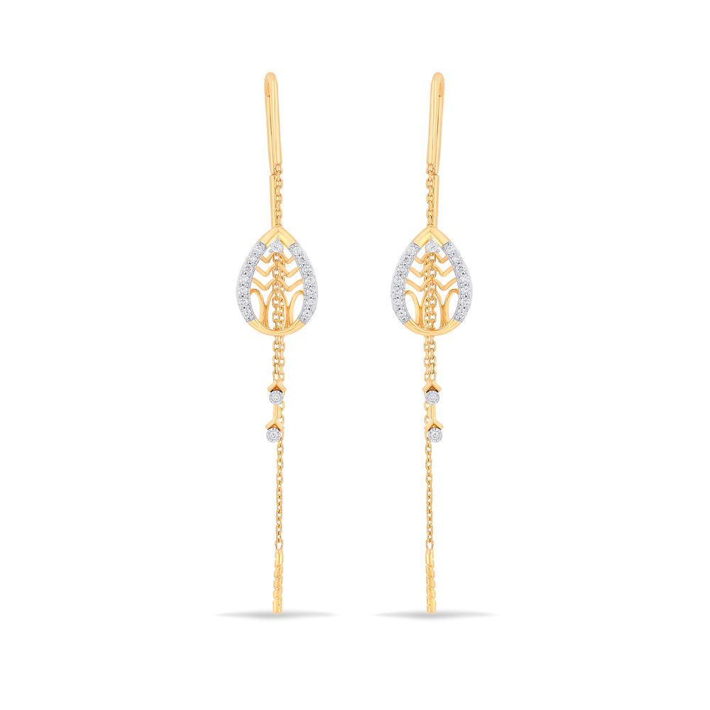 Buy 18 Karat Gold & Diamond Earrings
