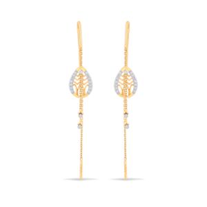 Buy 18 Karat Gold & Diamond Earrings